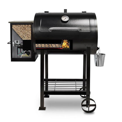 Pit Boss Wood Fired Pellet Grill With Flame Broiler, 700 Sq. In. Cooking Space - 700FB