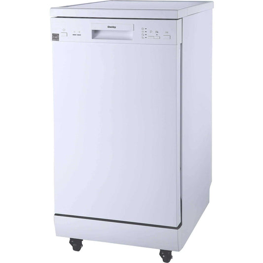 Danby 18 in Portable Dishwasher, 8 Place Settings - DDW1805EWP
