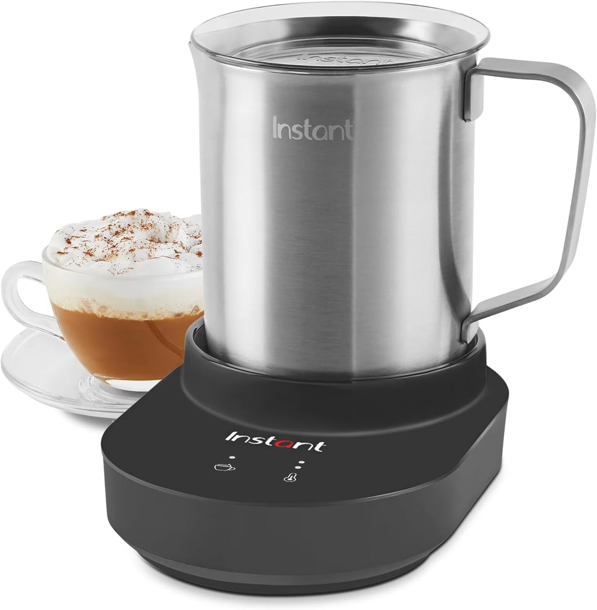 Instant Pot Instant Magic Froth 9-in-1 Electric Milk Steamer And Frother, 17oz Stainless Steel Pitcher